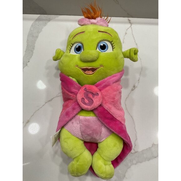 Universal Studio Other - Universal Studios Felicia Baby Shrek 4-D in Blanket 15" Plush Stuffed Animal